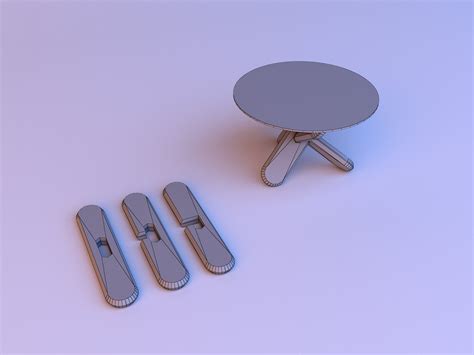 Glass and Wood Coffee Table - 3D Model by malibusan