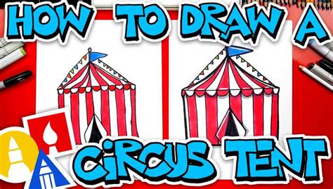 How To Draw A Circus Tent | Art For Kids Hub