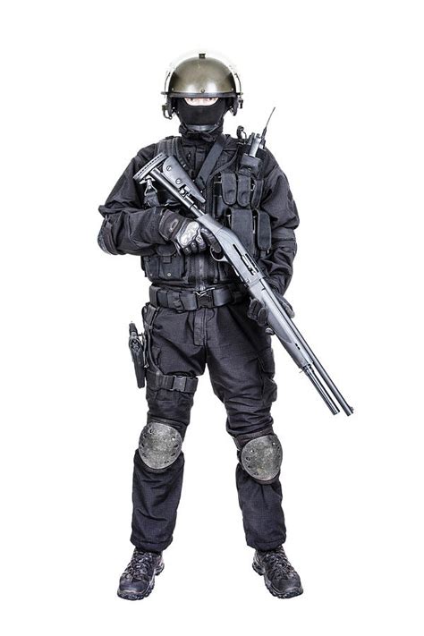 Special Ops Soldier In Black