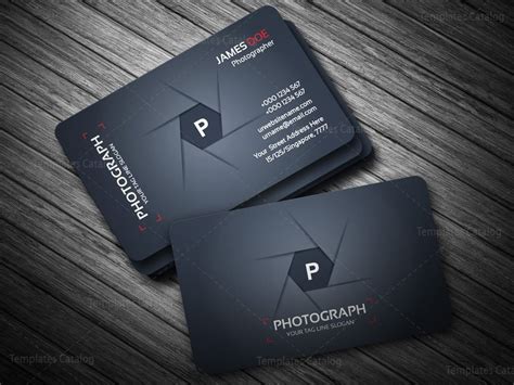 Photographer Business Card Template - Template Catalog