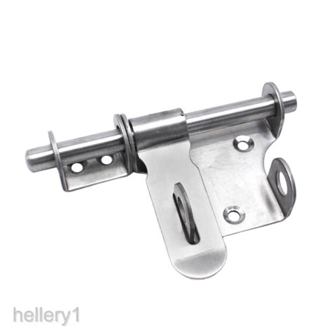 [HELLERY1] Sliding Bolt Gate Latch Heavy Duty Stainless Steel Barrel Bolt Slide Lock | Shopee ...