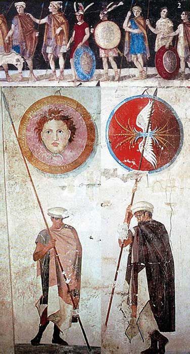 File:Ancient Macedonian soldiers, from the tomb of Agios Athanasios ...