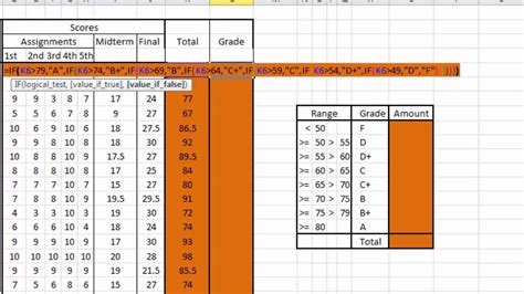 Excel tutorial - How to calculate students grade - YouTube