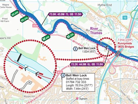 River Thames (Lower) Maps – Waterway Routes