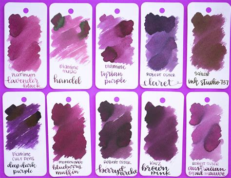 Ink Review #956: Diamine Tyrian Purple — Mountain of Ink