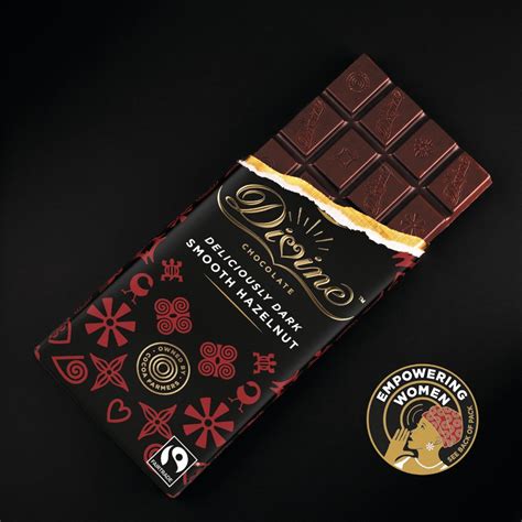 Divine Dark Chocolate with Hazelnut - 90g - Divine Chocolate