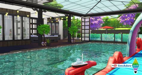 Sims 4 Modern House, Sims Memes, Modernica, Sims Building, Sims House Design, Pool Cover, Sims 4 ...