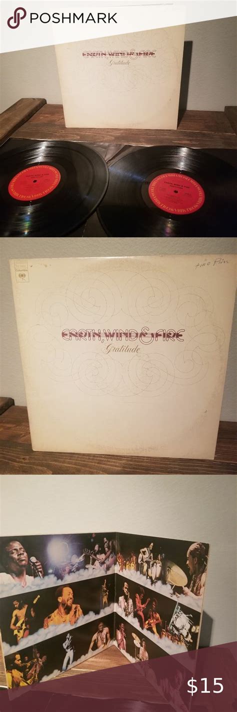 EARTH WIND AND FIRE VINYL RECORD 2 LP SET GRATITUDE | Earth wind & fire, Vinyl records, Records