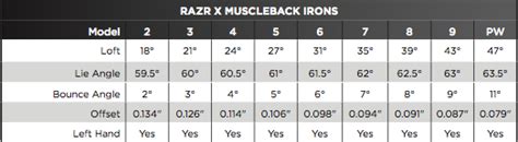 Callaway RAZR X Muscle Back Irons Steel Shafts | Irons at JamGolf