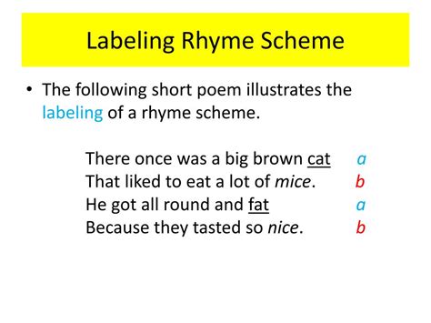 PPT - Rhyme Scheme PowerPoint Presentation, free download - ID:2452945