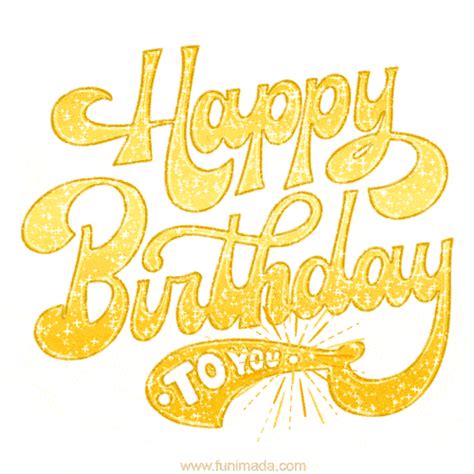 Sparkle and Glitter Animated Happy Birthday GIFs - Download on Funimada.com