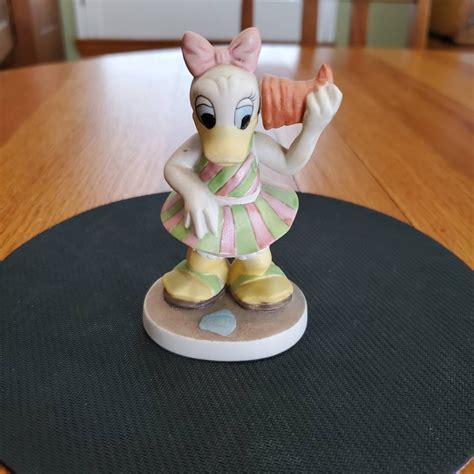 Disney Daisy Duck Porcelain Bisque Collectible Figurine Rare - Etsy