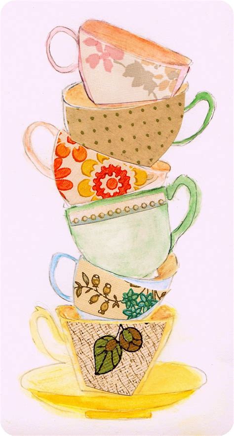 6a00d8341c329853ef015391575d88970b-pi (1000×1865) | Tea art, Tea illustration, Tea cup art