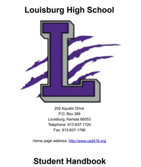 LHS Handbook and General Information | Louisburg High School