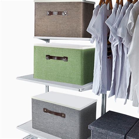 New Storage Bin with Lid, Closet Organizer Bins Decorative Storage Box ...