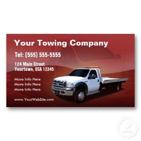 15 Tow Truck Business Cards ideas | business cards, towing, business