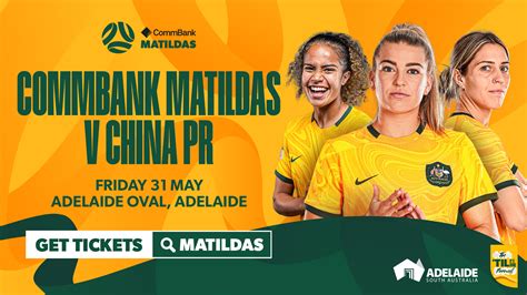 Tickets on sale to general public for our clash against China PR at Adelaide Oval | Matildas