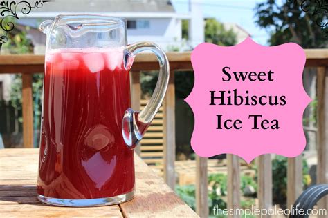 Sweet Hibiscus Iced Tea Recipe - Hollywood Homestead