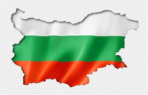 Premium PSD | Bulgarian flag map