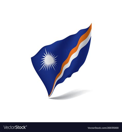 Marshall islands flag Royalty Free Vector Image