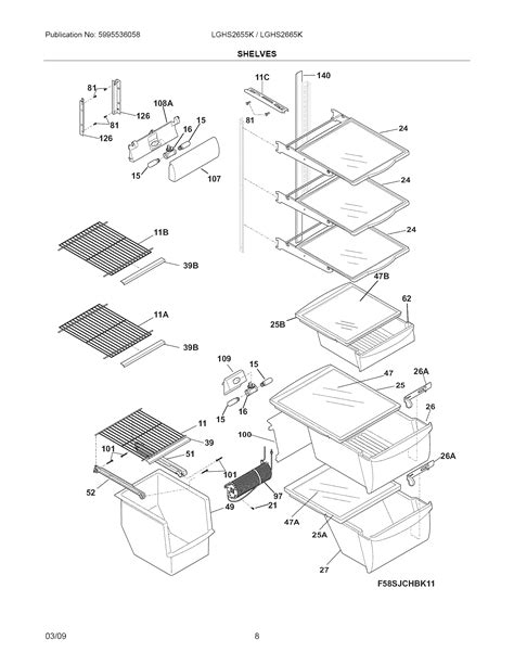 Frigidaire Refrigerator Parts Manual