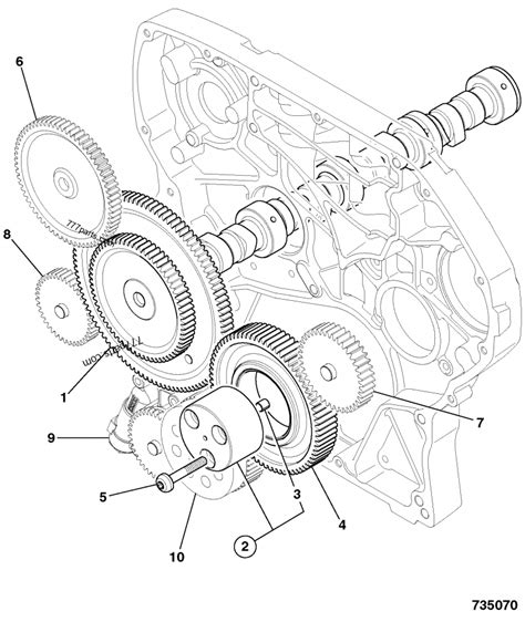 CAMSHAFT, & IDLER GEAR - AGRICULTURAL JCB 320/40003 (JCB444 4 CYLINDER ...