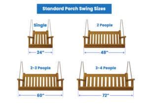 Porch Swing Dimensions (Popular Sizes & Seat Height)