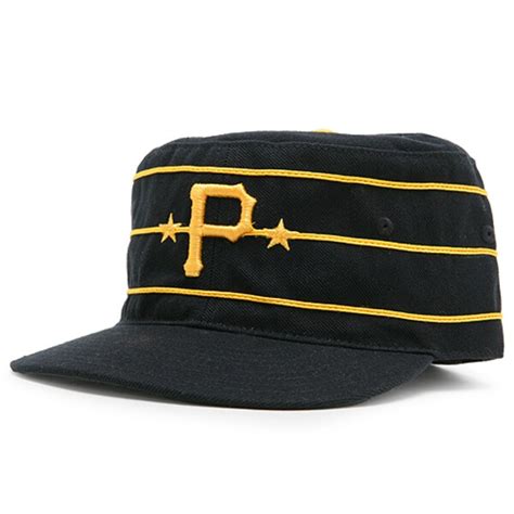 Pittsburgh Pirates Black Cooperstown 1977 Vintage Fitted Hat | MLBShop.com