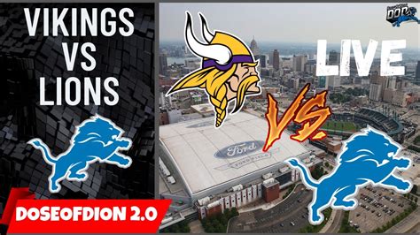 Minnesota Vikings Vs Detroit Lions LIVE Reaction/Score/Play By Play - YouTube