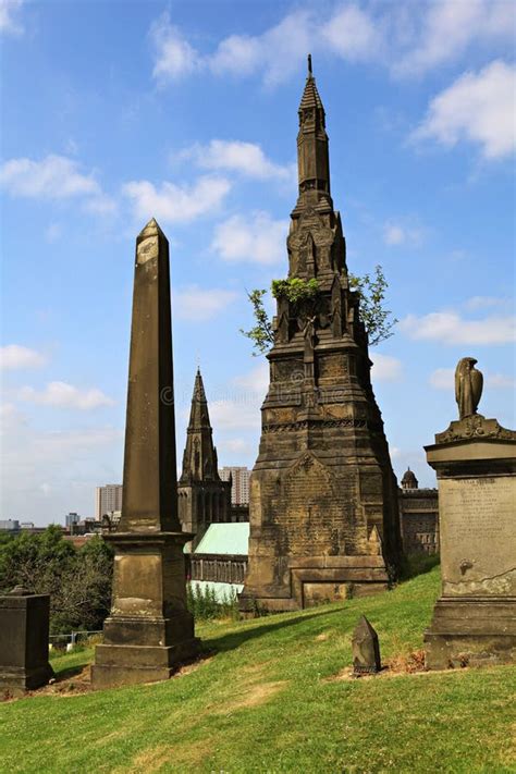 Glasgow Necropolis. stock photo. Image of historic, obelisk - 34092642