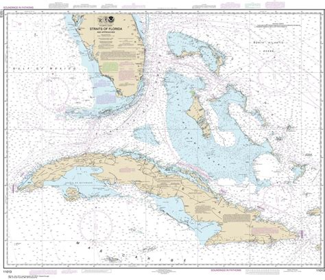 Fl: Fowey Rocks To Alligator Reef, Florida Keys, Fl Nautical Chart Sign - Nautical Maps Florida ...