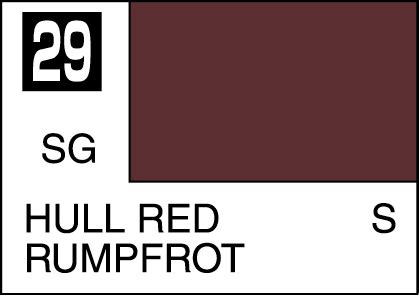 Mr Color Paint Hull Red 10ml # C029 | GSi-C-029 | Gunze Sangyo (Mr Hobby)