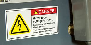 Electrical Hazard Safety Labels | Clarion Safety Systems