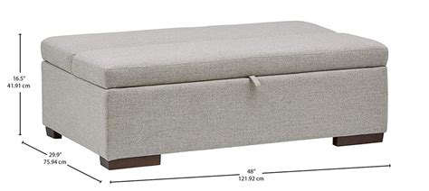 Rivet Fold Modern Ottoman Sofa Bed | Convertible Ottoman Sofa Bed on Amazon | POPSUGAR Home Photo 4