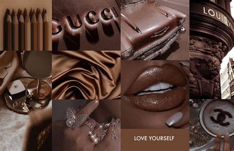 Brown Aesthetic Collage Wallpapers - Wallpaper Cave