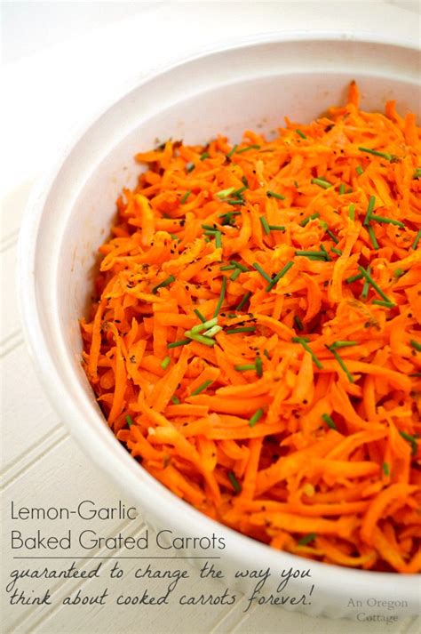 Amazing Lemon-Garlic Baked Grated Carrots Recipe | An Oregon Cottage