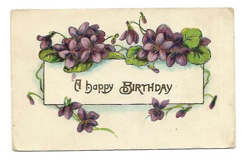 Happy Birthday Purple Flower Images