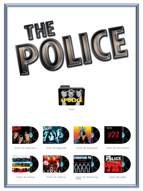 Album Art Icons: The Police Discography Icons (ICO & PNG) | Rock album ...