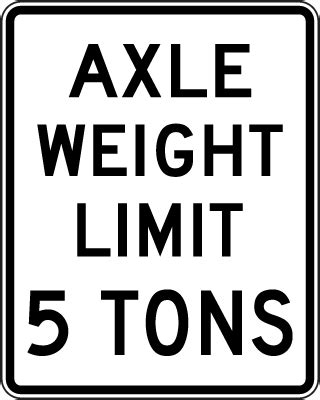 Weight Limit Signs | No Trucks Over Certain Weight | Fast Shipping