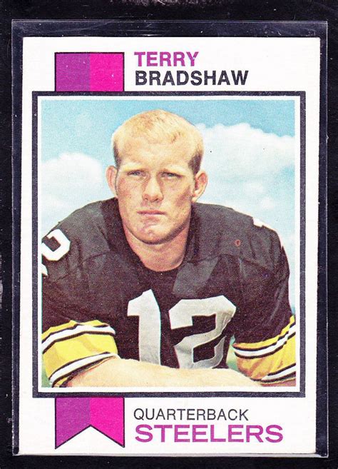 1973 TERRY BRADSHAW - Topps Football Card # 15 - PITTSBURGH STEELERS | Topps football cards ...