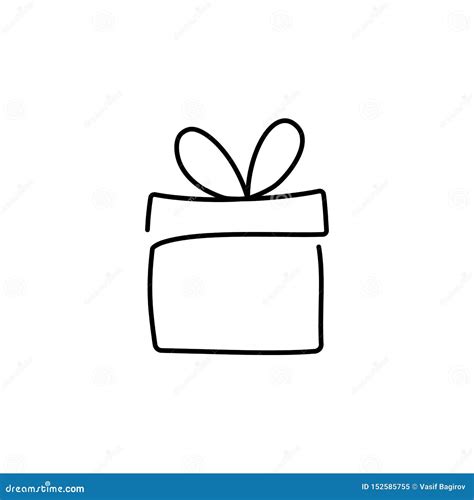 Continuous Line Drawing of Gift Box Vector Illustration Stock Vector - Illustration of holiday ...