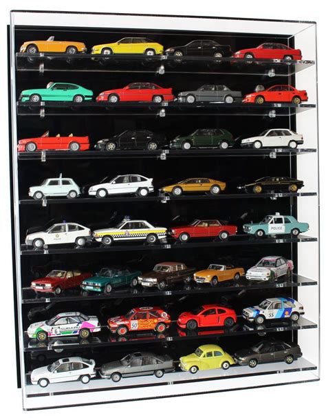 Acrylic Model Wall Display Case for 1:43 Model Cars with 8 Shelves | Wall display case, Diecast ...