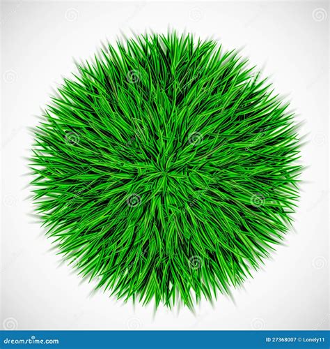 Background with Circle of Grass Stock Vector - Illustration of blank ...