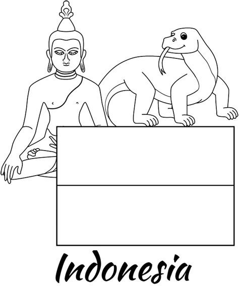 Indonesia flag coloring page - Topcoloringpages.net