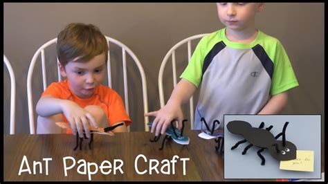 Paper Ant Craft - Kid-tested Craft - YouTube