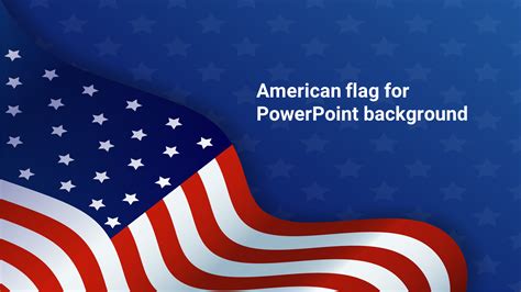 American flag for PowerPoint Background and Google Slides