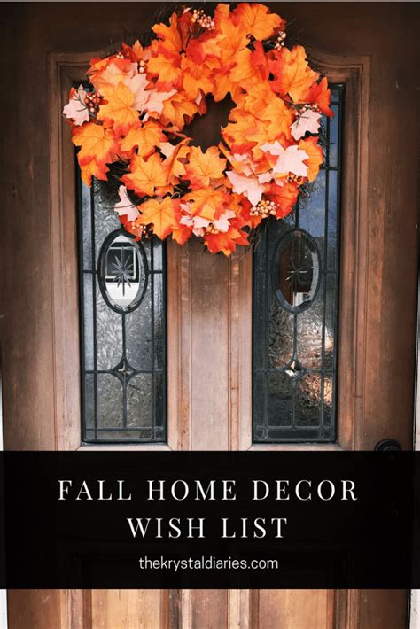 Fall Home Decor Wish List | The Krystal Diaries