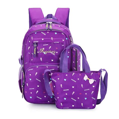 Aliexpress.com : Buy Fashion Cute School Bags backpack 3pcs/Set Girls travel Backpack kids ...