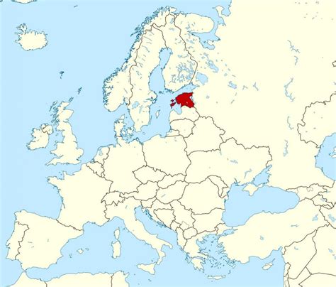 Estonia in world map - Estonia location on world map (Northern Europe ...