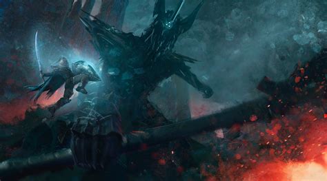 Guillem H. Pongiluppi - The Silmarillion - Morgoth vs Fingolfin